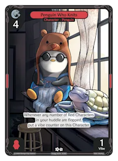 Penguin Who Knits
