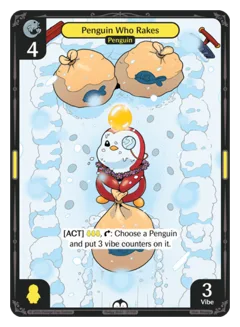 Penguin Who Rakes