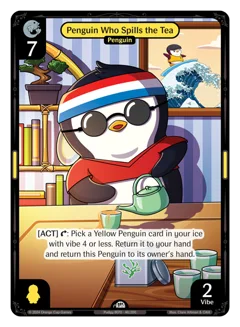 Penguin Who Spills the Tea