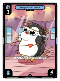 Penguin With Hoops