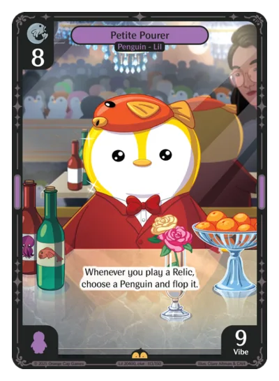 Petite Pourer, a Vibes card