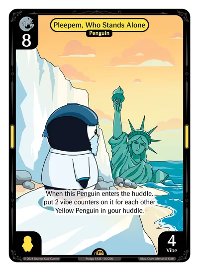 Pleepem, Who Stands Alone, a Vibes card