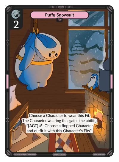 Puffy Snowsuit, a Vibes card