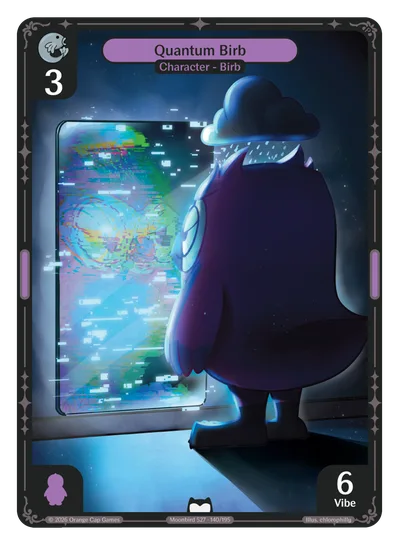 Quantum Birb, a Vibes card