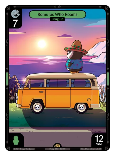 Romulus Who Roams, a Vibes card