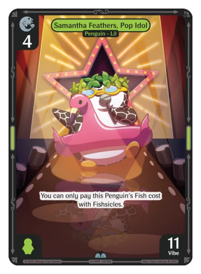Samantha Feathers, Pop Idol, a Vibes card