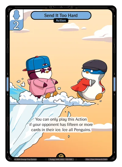 Send It Too Hard, a Vibes card
