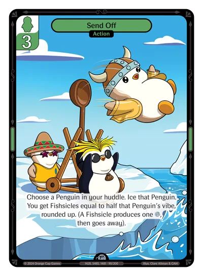 Send Off, a Vibes card