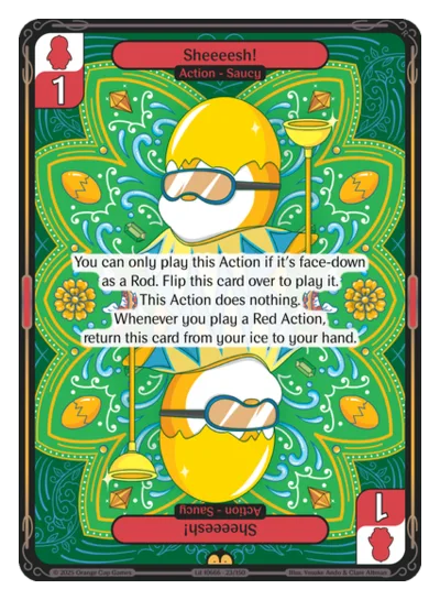 Sheeeesh!, a Vibes card
