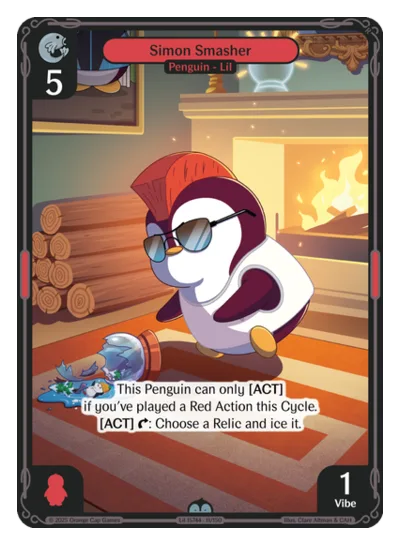 Simon Smasher, a Vibes card