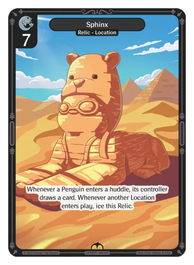 Sphinx, a Vibes card
