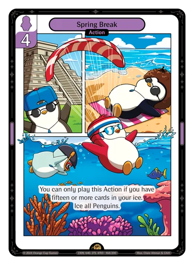 Spring Break, a Vibes card