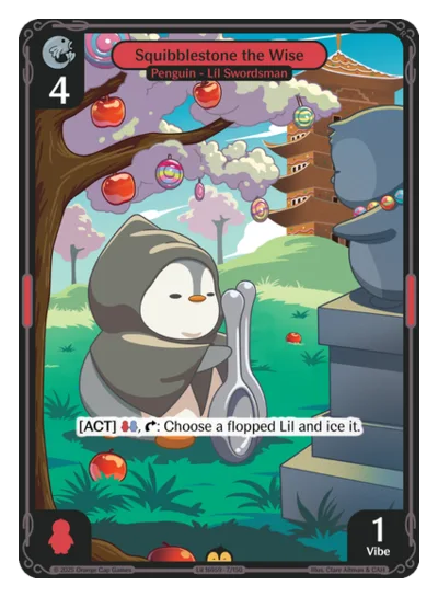 Squibblestone the Wise, a Vibes card