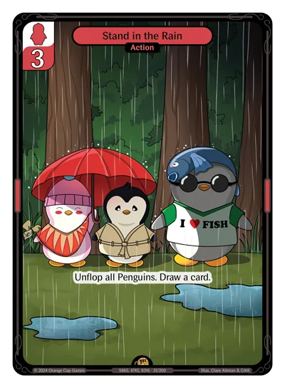 Stand in the Rain, a Vibes card