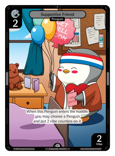 Supportive Friend, a Vibes card