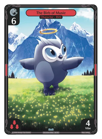 The Birb of Music, a Vibes card