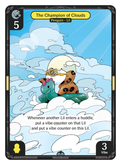 The Champion of Clouds, a Vibes card