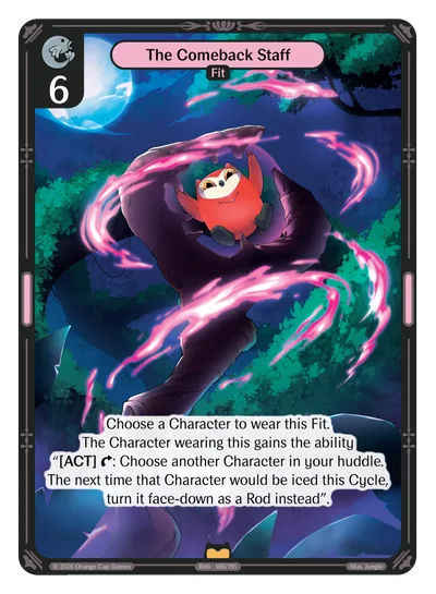 The Comeback Staff, a Vibes card