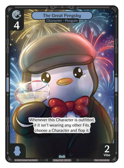 The Great Pengsby, a Vibes card