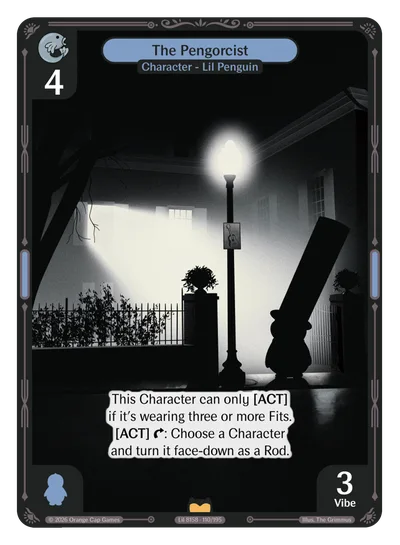 The Pengorcist, a Vibes card