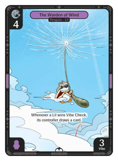 The Warden of Wind, a Vibes card