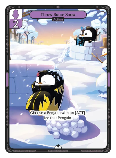 Throw Some Snow, a Vibes card