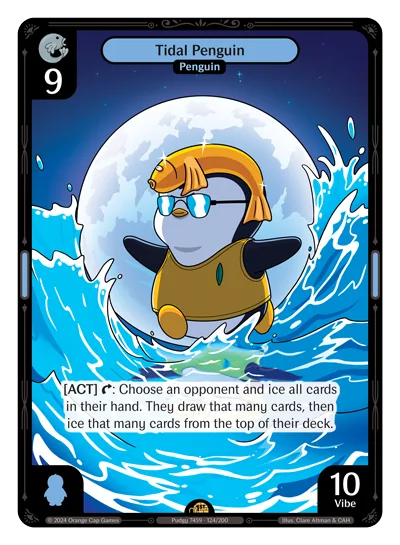 Tidal Penguin, a Vibes card