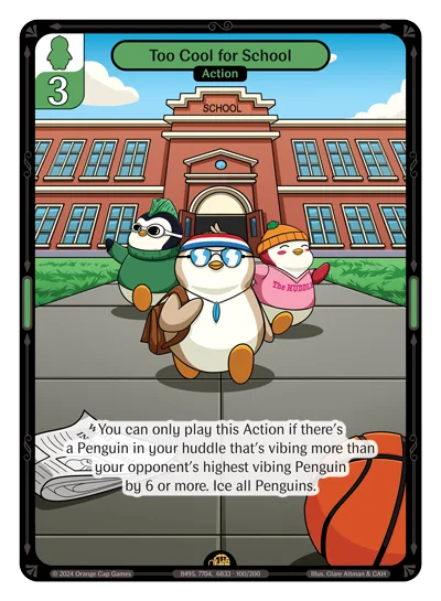 Too Cool for School, a Vibes card