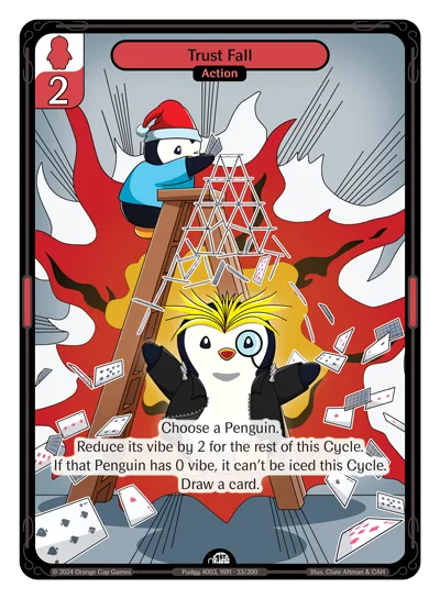 Trust Fall, a Vibes card