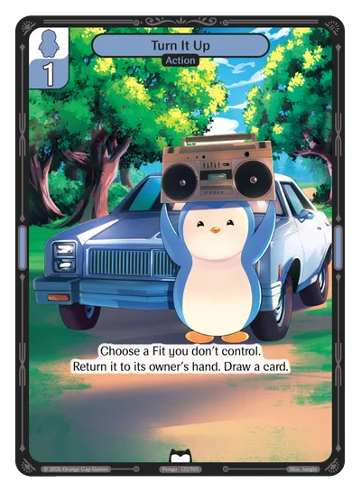 Turn It Up, a Vibes card