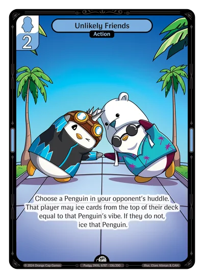 Unlikely Friends, a Vibes card