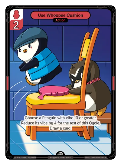 Use Whoopee Cushion, a Vibes card