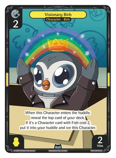 Visionary Birb, a Vibes card