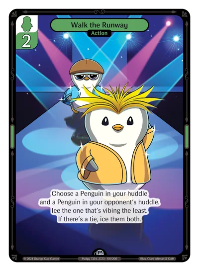 Walk the Runway, a Vibes card