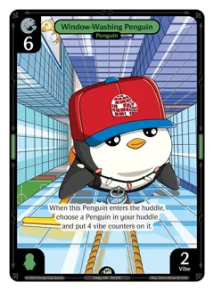 Window-Washing Penguin