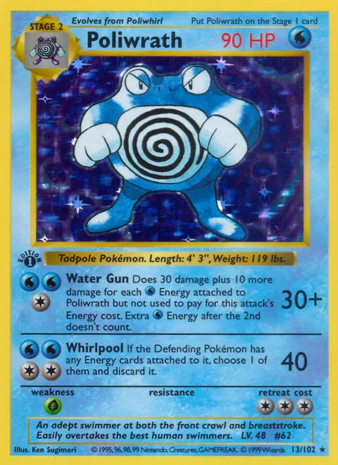 Poliwrath, a Pokémon card