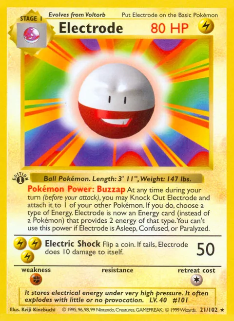 Electrode, a Pokémon card