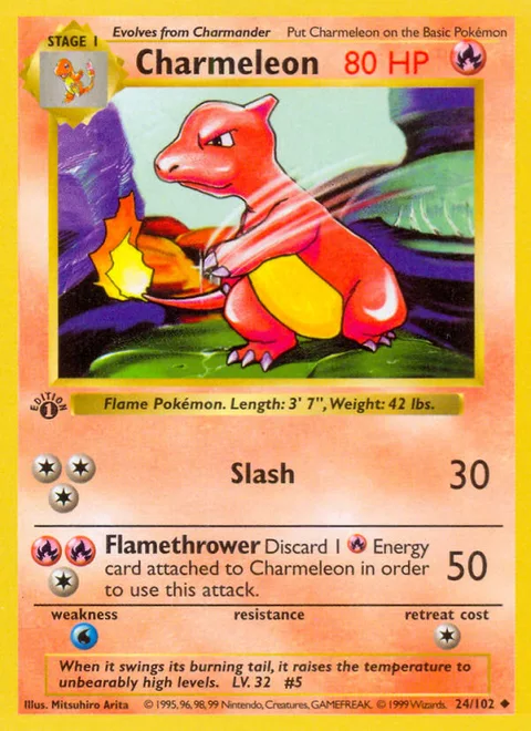 Charmeleon, a Pokémon card