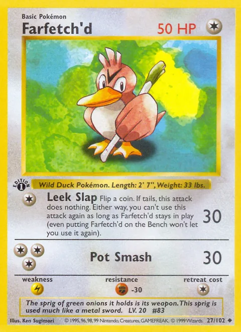 Farfetch'd, a Pokémon card