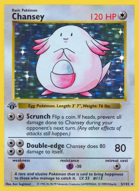 Chansey, a Pokémon card