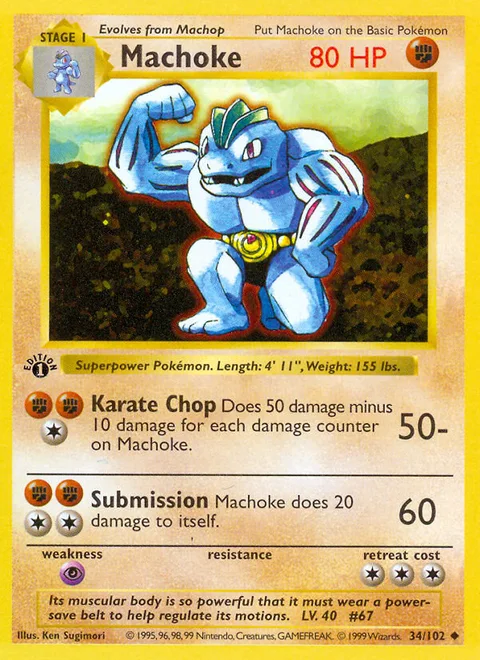 Machoke, a Pokémon card