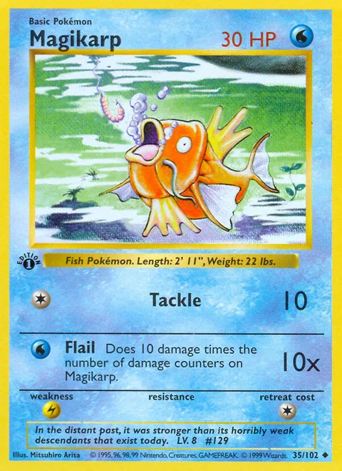 Magikarp, a Pokémon card