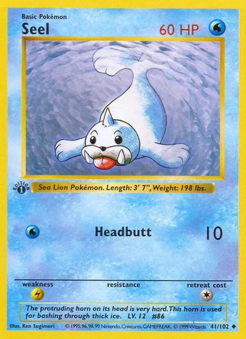 Seel, a Pokémon card