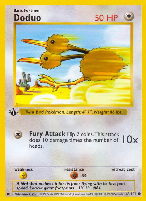Doduo, a Pokémon card