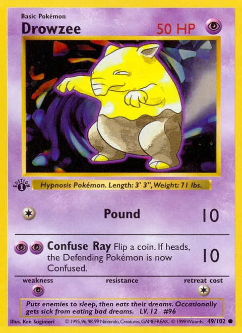 Drowzee, a Pokémon card