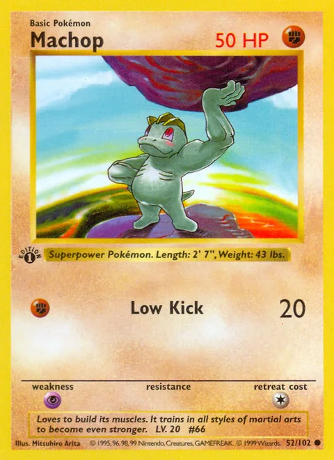 Machop, a Pokémon card