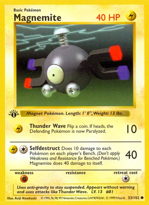 Magnemite, a Pokémon card