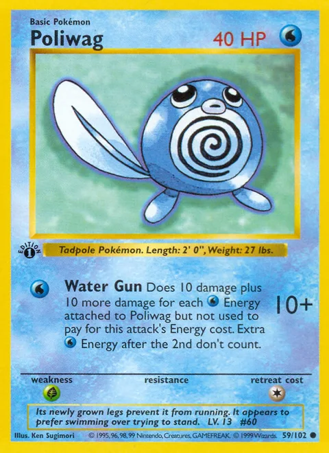 Poliwag, a Pokémon card