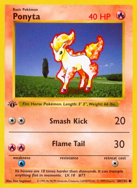 Ponyta, a Pokémon card