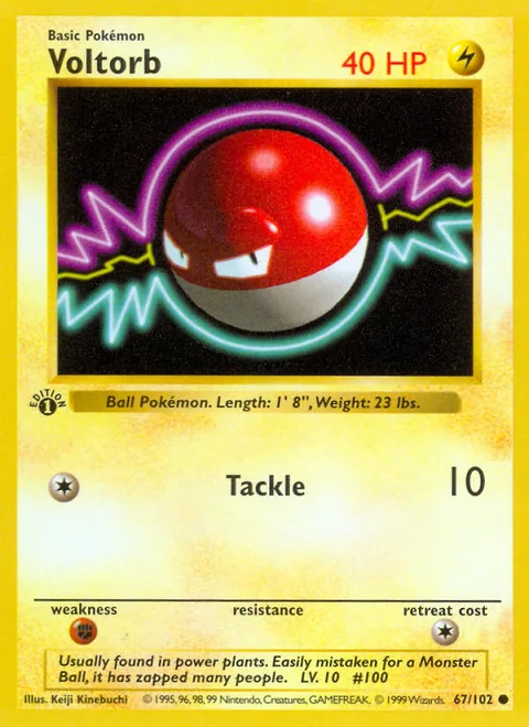 Voltorb, a Pokémon card